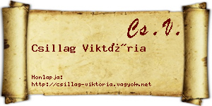 Csillag Viktória névjegykártya